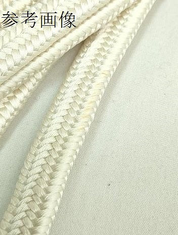 平和屋着物●極上 有職組紐道明 帯締め 冠組 白 宮内庁御用 国立博物館御用 東京芸術大学御用 逸品 未使用 DZAA11913kh6