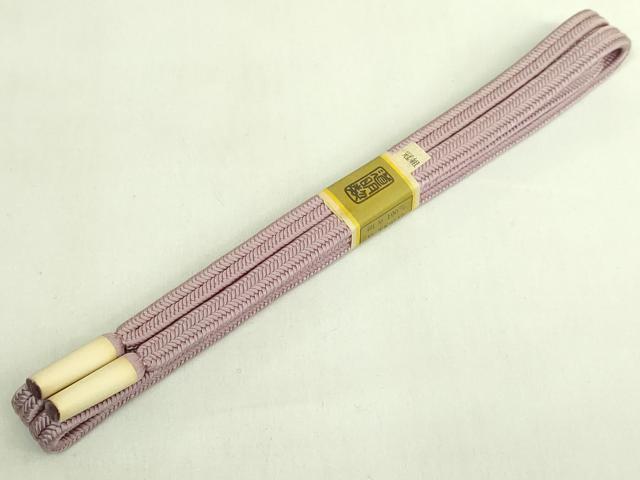 平和屋着物●極上 有職組紐道明 帯締め 冠組 胡桃染 宮内庁御用 国立博物館御用 東京芸術大学御用 逸品 未使用 DZAA11928kh6