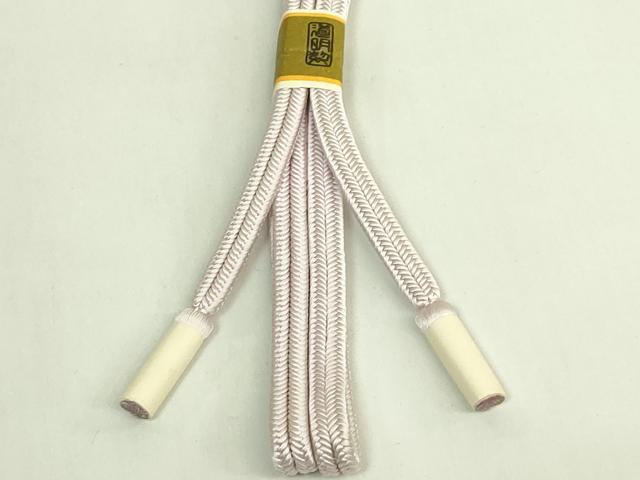 平和屋着物●極上 有職組紐道明 帯締め 冠組 牡丹鼠色 宮内庁御用 国立博物館御用 東京芸術大学御用 逸品 未使用 DZAA11929kh6