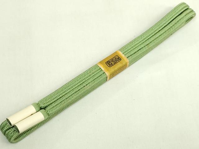 平和屋着物●極上 有職組紐道明 帯締め 冠組 草色 宮内庁御用 国立博物館御用 東京芸術大学御用 逸品 未使用 DZAA11939kh6