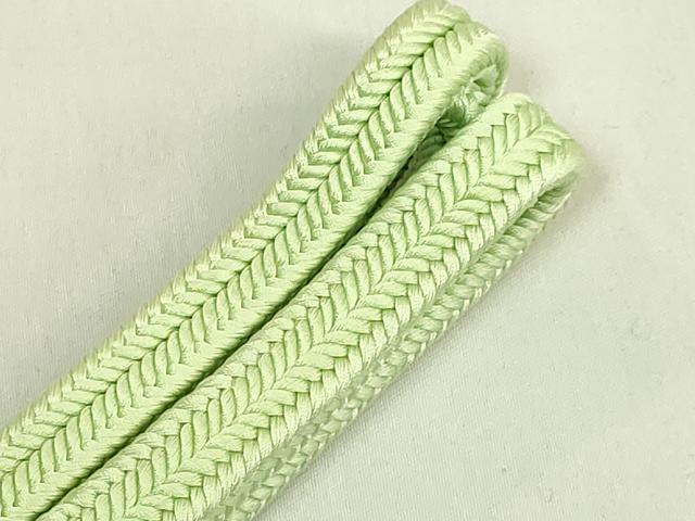 平和屋着物●極上 有職組紐道明 帯締め 冠組 若菜色 宮内庁御用 国立博物館御用 東京芸術大学御用 逸品 未使用 DZAA11943kh6