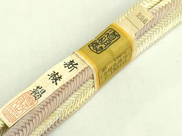 平和屋着物●極上 有職組紐道明 帯締め 奈良組 新靺鞨 宮内庁御用 国立博物館御用 東京芸術大学御用 逸品 未使用 DZAA11965kh6