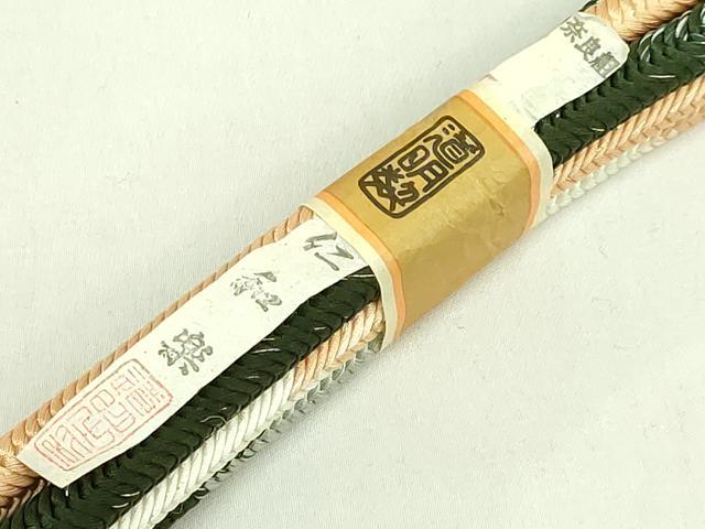 平和屋着物●極上 有職組紐道明 帯締め 奈良組 仁和楽 金糸 宮内庁御用 国立博物館御用 東京芸術大学御用 逸品 未使用 DZAA11966kh6