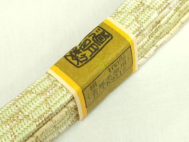 平和屋着物●極上 有職組紐道明 帯締め 亀甲組 金糸 宮内庁御用 国立博物館御用 東京芸術大学御用 逸品 未使用 DZAA11974kh6
