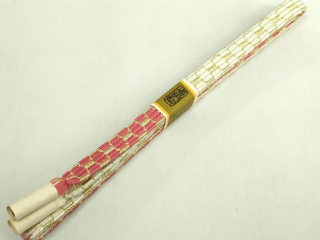平和屋着物●極上 有職組紐道明 帯締め 亀甲組 金糸 宮内庁御用 国立博物館御用 東京芸術大学御用 逸品 未使用 DZAA11977kh6