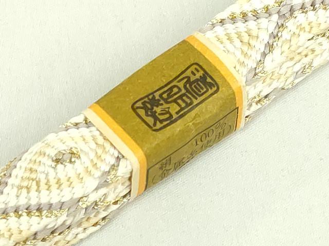 平和屋着物●極上 有職組紐道明 帯締め 唐組 金糸 宮内庁御用 国立博物館御用 東京芸術大学御用 逸品 未使用 DZAA11999kh6