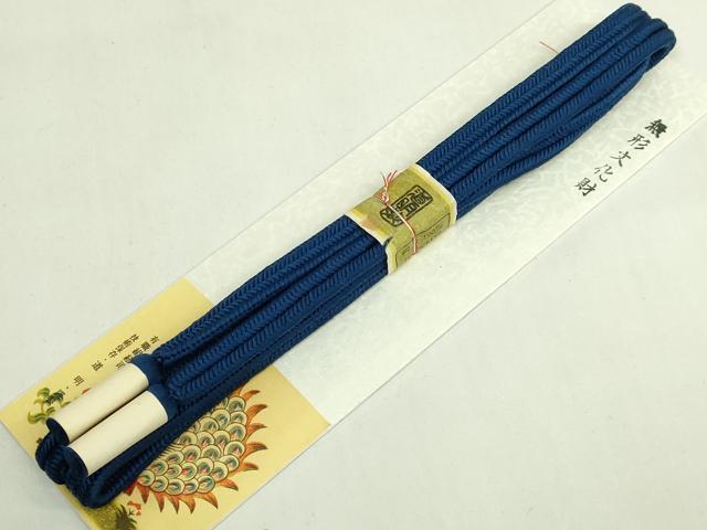 平和屋着物●極上 有職組紐道明 帯締め 冠組 縹 宮内庁御用 国立博物館御用 東京芸術大学御用 逸品 未使用 DZAA12008kh6
