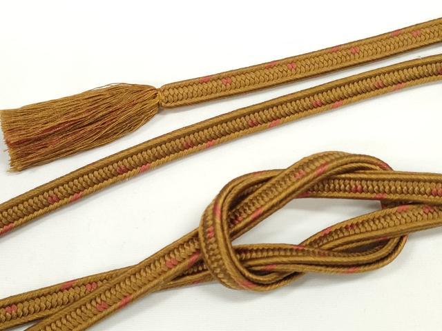 平和屋着物●和装小物 帯締め 角組 狐色 逸品 DZAA12043kh6