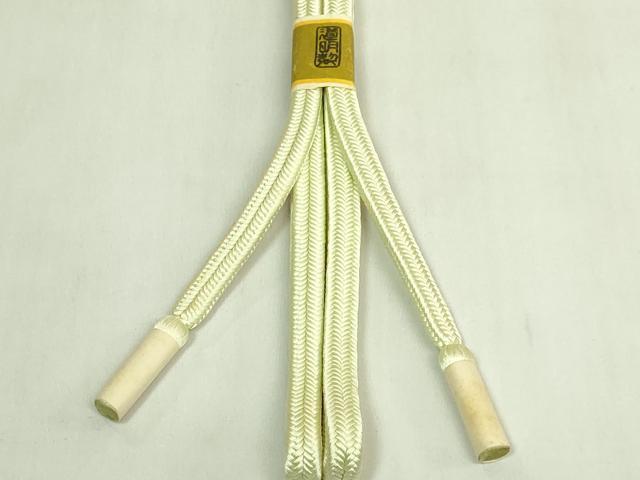 平和屋着物●極上 有職組紐道明 帯締め 冠組 若菜色 宮内庁御用 国立博物館御用 東京芸術大学御用 逸品 未使用 DZAA12099kh6