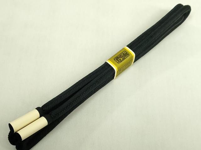 平和屋着物●極上 有職組紐道明 帯締め 奈良組 黒地 宮内庁御用 国立博物館御用 東京芸術大学御用 逸品 未使用 DZAA12104kh6