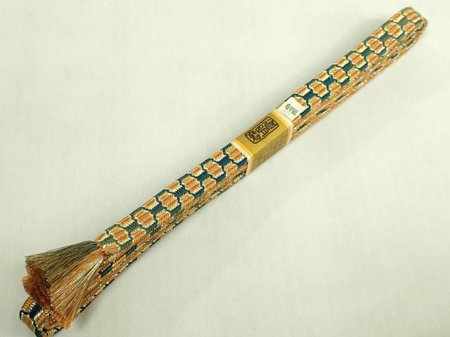 平和屋着物●極上 有職組紐道明 帯締め 亀甲組 金糸 宮内庁御用 国立博物館御用 東京芸術大学御用 逸品 未使用 DZAA12106kh6