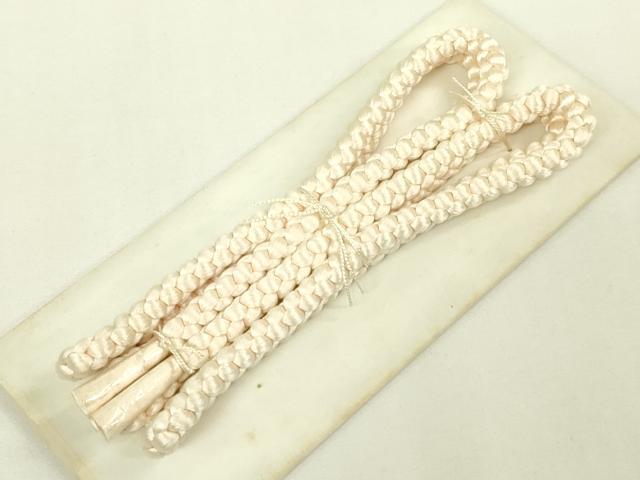 平和屋本店●希少 人間国宝 志村ふくみ 帯締め 紅花染 深見まさ 逸品 未使用 DZAA12124kh6