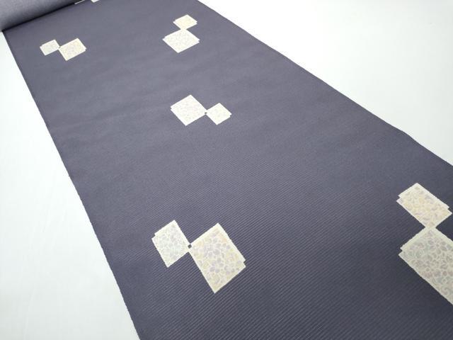 平和屋着物●極上 夏物 小紋 反物 着尺 絽 色紙重ね花文 逸品 未使用 DZAA12170kh6
