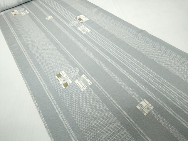 平和屋着物●極上 小紋 反物 着尺 色紙丸間道 逸品 未使用 DZAA12191kh6