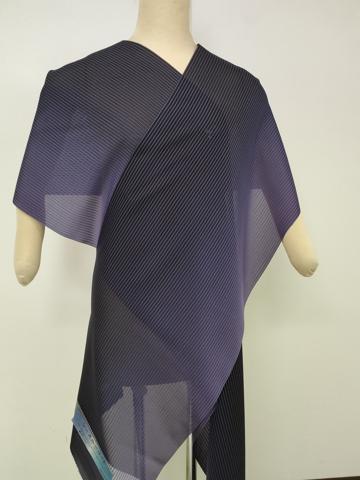 平和屋着物●極上 西陣 シースルーコート 反物 羽尺 スリーシーズン 春夏秋 雨コート すかし織 はっ水 証紙付き 逸品 未使用 DZAA12198kh6