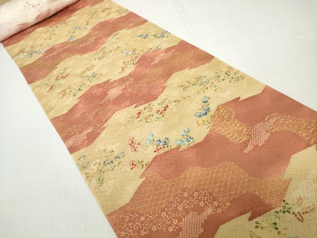 平和屋本店●極上 創業460年・千總 小紋 反物 着尺 草花文 金彩 未使用 逸品 DZAA12200kh6