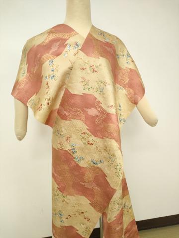平和屋本店●極上 創業460年・千總 小紋 反物 着尺 草花文 金彩 未使用 逸品 DZAA12200kh6