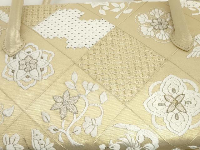 平和屋着物●極上 和装小物 中国三大刺繍 スワトウ刺繍 汕頭刺繍 総刺繍 バッグ 利休バッグ 伊と忠 逸品 未使用 DZAA12245kh6