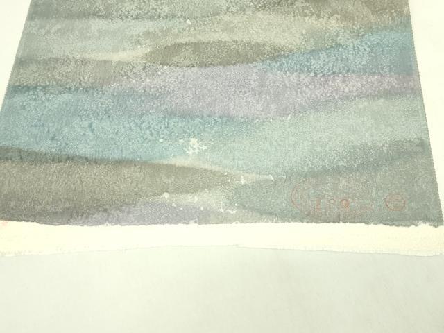 平和屋本店●極上 小紋 反物 着尺 金通し地 八掛付き 逸品 未使用 DZAA12284kh6