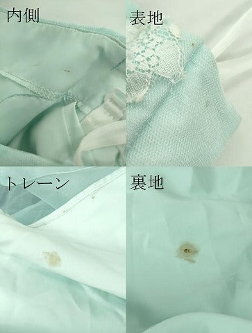 平和屋本店●極上 カラードレス 婚礼 結婚式 披露宴 花嫁 演奏会 発表会 FANCY 刺繍 チュール 水色 逸品 DZAA12295kh6