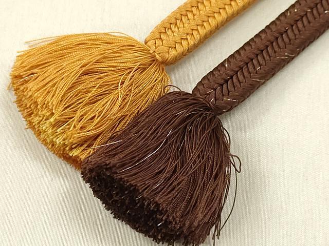 平和屋着物●極上 有職組紐道明 帯締め 冠組 金糸 宮内庁御用 国立博物館御用 東京芸術大学御用 逸品 DZAA12300kh6
