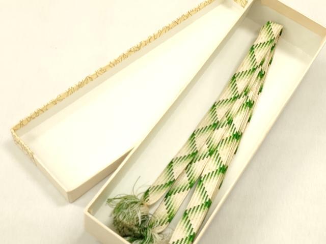 平和屋着物●極上 有職組紐道明 帯締め 一枚高麗組 宮内庁御用 国立博物館御用 東京芸術大学御用 逸品 DZAA12303kh6