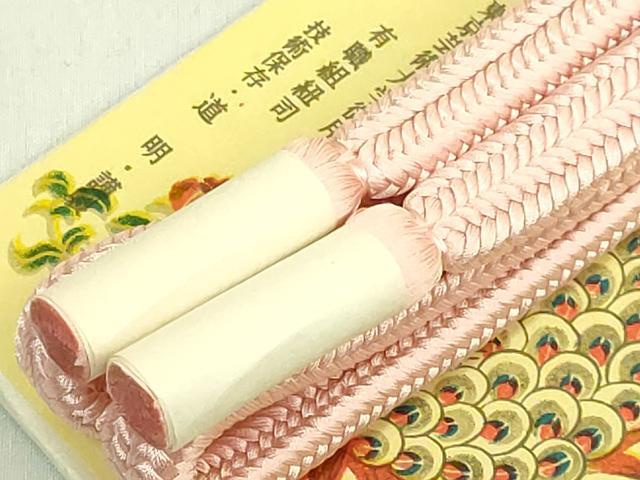 平和屋着物●極上 有職組紐道明 帯締め 冠組 桜 宮内庁御用 国立博物館御用 東京芸術大学御用 逸品 未使用 DZAA12334kh6