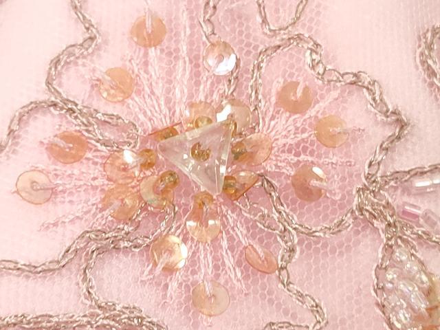 平和屋本店●極上 カラードレス 婚礼 結婚式 披露宴 花嫁 演奏会 発表会 ステージ FANCY ビーズ レース 逸品 DZAA12364kh6