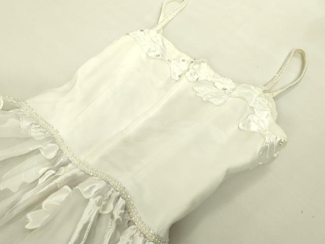 平和屋本店●極上 ウェディングドレス 婚礼 結婚式 披露宴 花嫁 ビーズ ラインストーン 刺繍 チュール 逸品 DZAA12391kh6