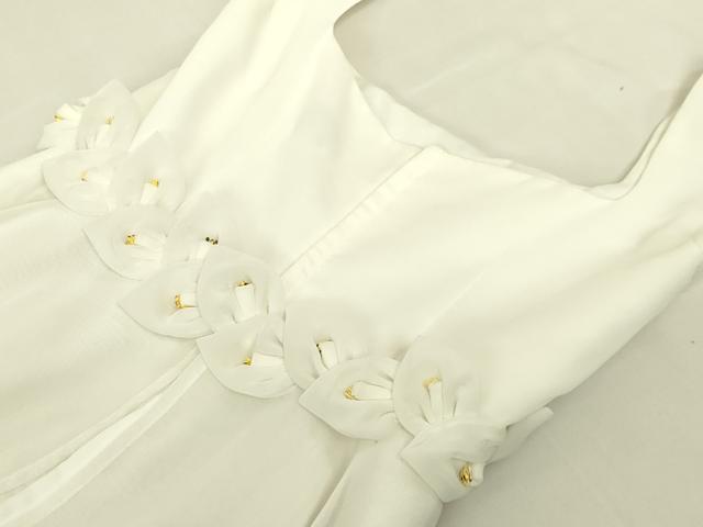 平和屋本店●極上 ウェディングドレス 婚礼 結婚式 披露宴 花嫁 レース 花 elieca 逸品 DZAA12397kh6
