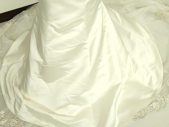 平和屋本店●極上 ウェディングドレス 婚礼 結婚式 披露宴 花嫁 ビーズ レース チュール 刺繍 逸品 DZAA12423kh6