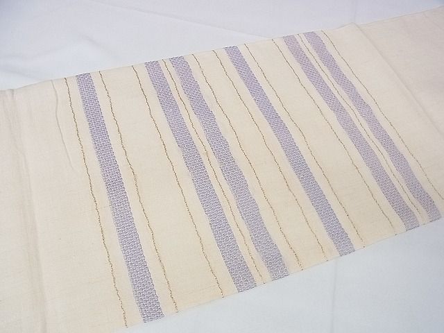 平和屋本店■極上 銀座もとじ 九寸開き名古屋帯 横段文 逸品 DZAA1274kh4 - 平和屋