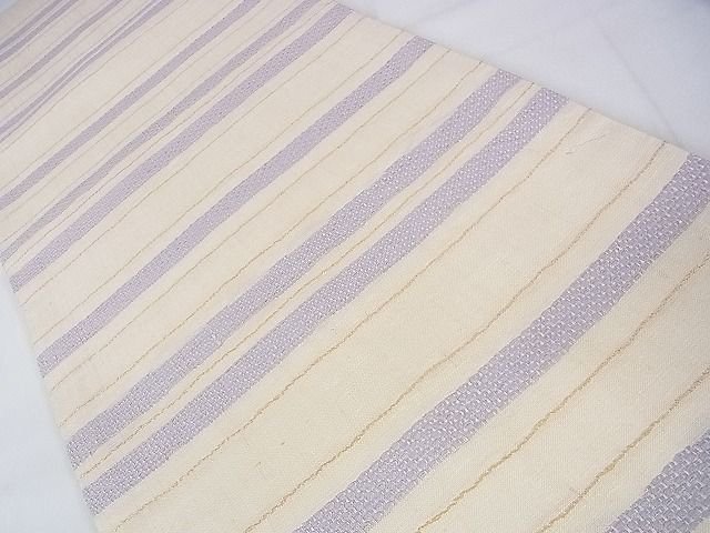 平和屋本店■極上 銀座もとじ 九寸開き名古屋帯 横段文 逸品 DZAA1274kh4 - 平和屋