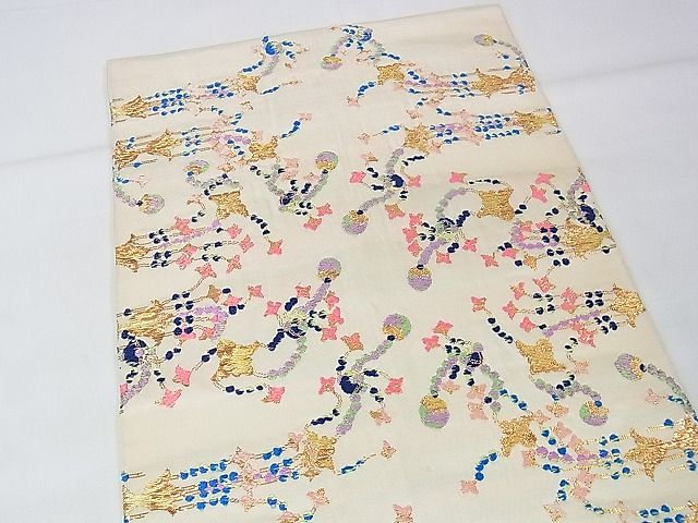 平和屋本店■極上 龍村平蔵製 本袋帯 千代の冠錦 金糸 逸品 DZAA1524kh4 - 平和屋