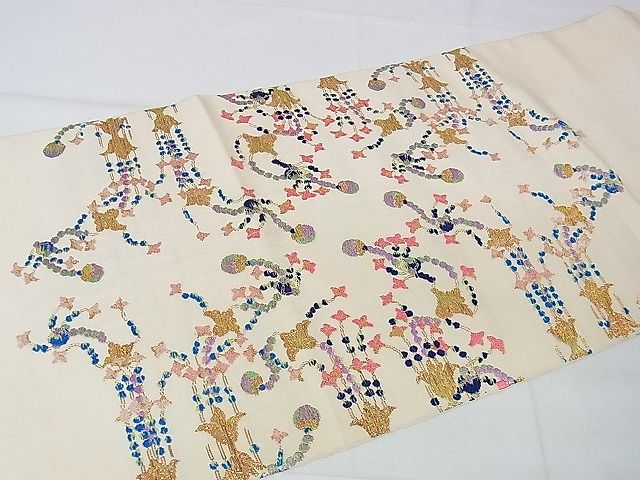 平和屋本店■極上 龍村平蔵製 本袋帯 千代の冠錦 金糸 逸品 DZAA1524kh4 - 平和屋