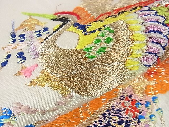 平和屋本店■極上 龍村平蔵製 本袋帯 千代の冠錦 金糸 逸品 DZAA1524kh4 - 平和屋