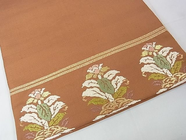 平和屋本店■極上 龍村平蔵製 本袋帯 大鶏頭錦 金糸 逸品 DZAA1527kh4 - 平和屋