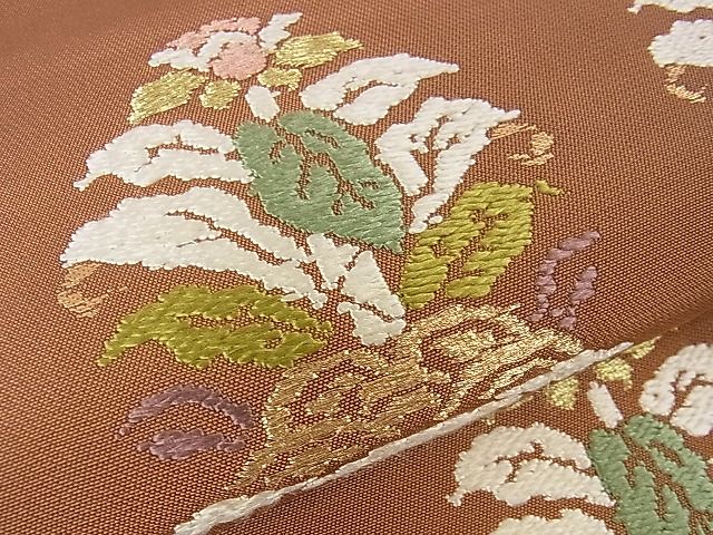 平和屋本店■極上 龍村平蔵製 本袋帯 大鶏頭錦 金糸 逸品 DZAA1527kh4 - 平和屋