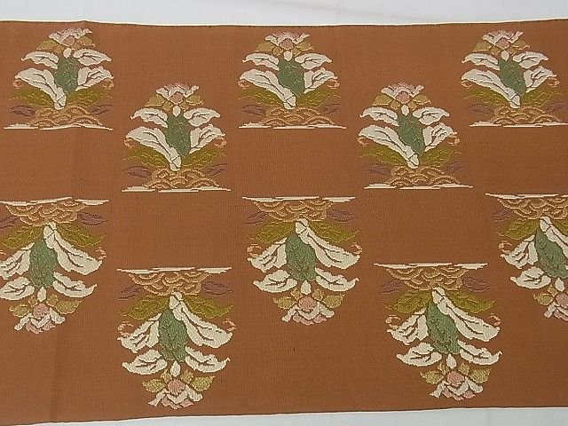 平和屋本店■極上 龍村平蔵製 本袋帯 大鶏頭錦 金糸 逸品 DZAA1527kh4 - 平和屋