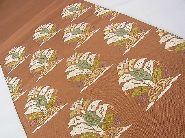 平和屋本店■極上 龍村平蔵製 本袋帯 大鶏頭錦 金糸 逸品 DZAA1527kh4 - 平和屋