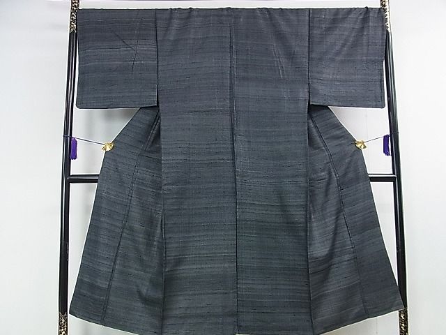 平和屋本店■極上 男性 野蚕糸きもの 野蚕紬 アンサンブル 野蚕糸工房謹製 証紙付き 逸品 DZAA1570kh4 - 平和屋