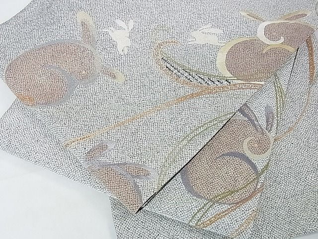 平和屋本店■極上 中国人間国宝 将雪英 中国三大刺繍 相良刺繍 六通柄袋帯 飛兎 金銀糸 逸品 未使用 DZAA1695kh4 - 平和屋