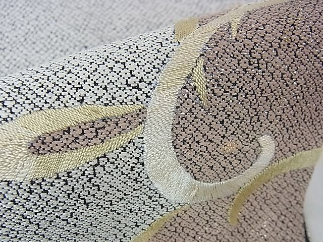 平和屋本店■極上 中国人間国宝 将雪英 中国三大刺繍 相良刺繍 六通柄袋帯 飛兎 金銀糸 逸品 未使用 DZAA1695kh4 - 平和屋