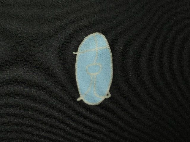平和屋本店■極上 本加賀友禅作家 南克治 訪問着 水芭蕉 黒地 さが美扱い 逸品 DZAA1754kh4 - 平和屋