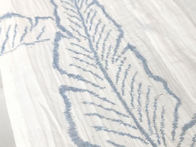 平和屋本店■極上 夏物 小千谷ちぢみ 麻 芭蕉柄 逸品 DZAA1774kh4 - 平和屋