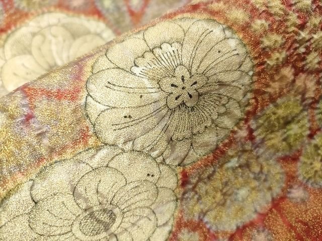 平和屋本店■極上 初代 久保田一竹 幻の辻が花 太鼓柄袋帯 金通し地 逸品 DZAA1793kh4 - 平和屋