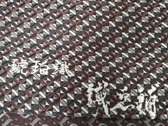 平和屋本店■極上 本場筑前博多織 大倉織物 誠之輔 八寸名古屋帯 琥珀織 博多金ラベル 証紙付き 逸品 未使用 DZAA1808kh4 - 平和屋
