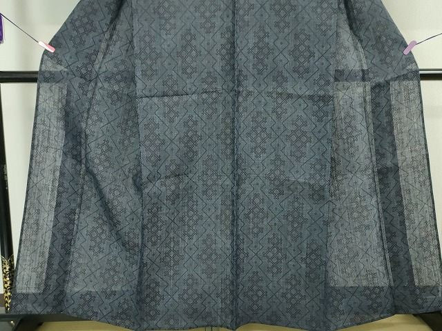 平和屋本店■極上 夏物 重要無形文化財 本場宮古上布 苧麻 吉祥文 小大丸 たとう紙付き 逸品 未使用 DZAA1831kh4 - 平和屋