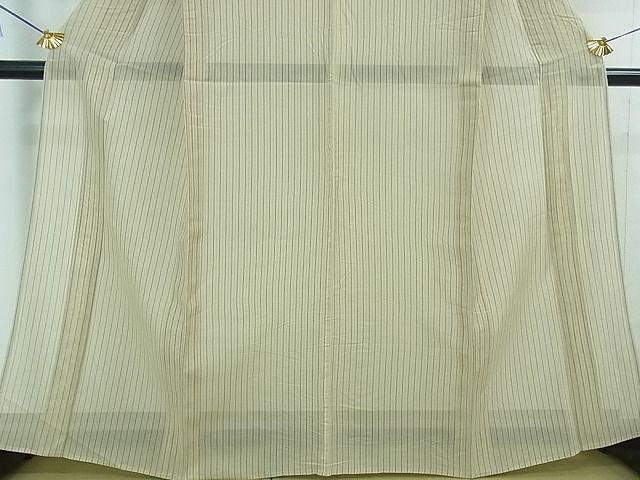 平和屋本店■極上 夏物 本塩沢 夏塩沢 縞 星野謹製 証紙付き 逸品 DZAA1936kh4 - 平和屋