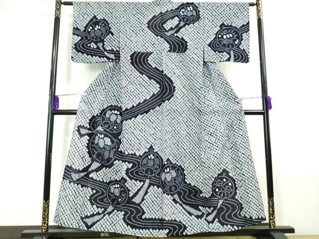 平和屋本店■極上 夏物 浴衣 有松鳴海絞り 風鈴 綿 逸品 DZAA20003kh5